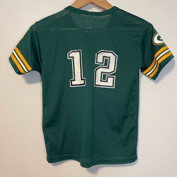 Green Bay Packers Youth Mesh Aaron Rodgers 12 Practice Jersey Soze Medium - Picture 7 of 9
